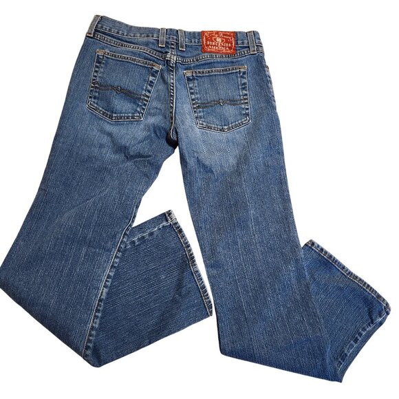 Y2K Lucky Women's Size 27 Billie Jeans Mid Rise Flare leg Med Wash F29A080 VTG - Picture 2 of 9